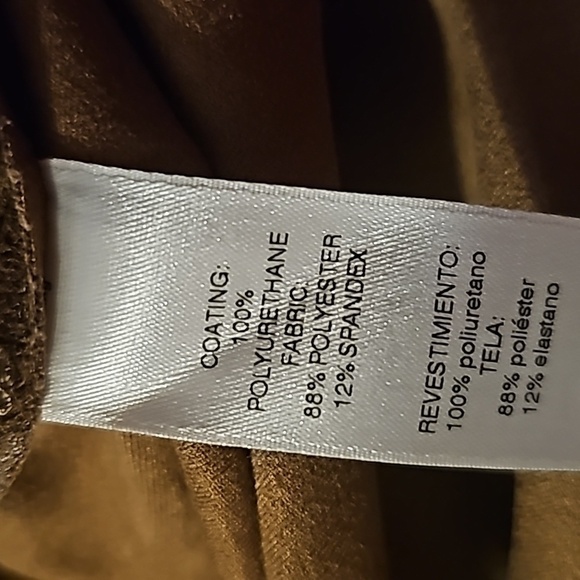 CHICO’S WOMEN’S 1 US M COATED FAUX SUEDE MOTO JACKET - Picture 5 of 5